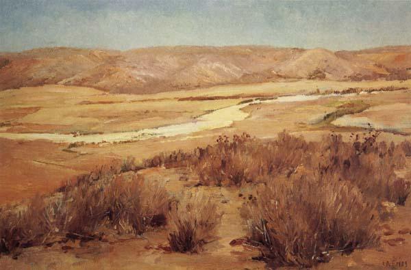 Charles Fries Looking Down Mission Valley,Summertime China oil painting art